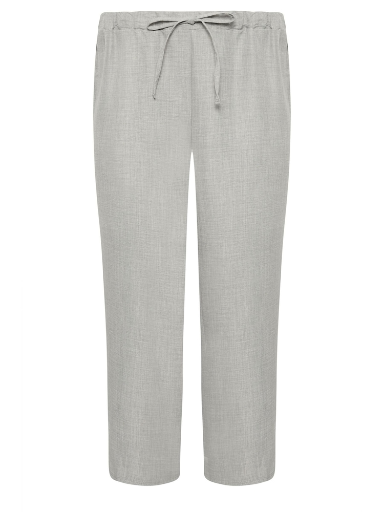 M&Co Grey Petite Linen Look Culottes - Image 4 of 4
