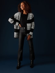 M&Co Black Fairisle Pattern Cardigan - Image 2 of 5