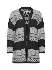 M&Co Black Fairisle Pattern Cardigan - Image 5 of 5