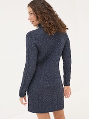 FatFace Navy Alicia Knit Dress - Image 3 of 6