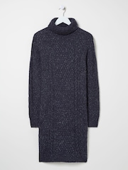 FatFace Navy Alicia Knit Dress - Image 6 of 6