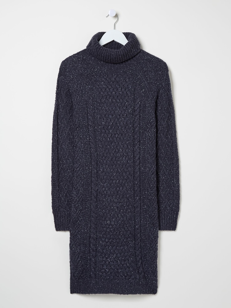 FatFace Navy Alicia Knit Dress - Image 6 of 6