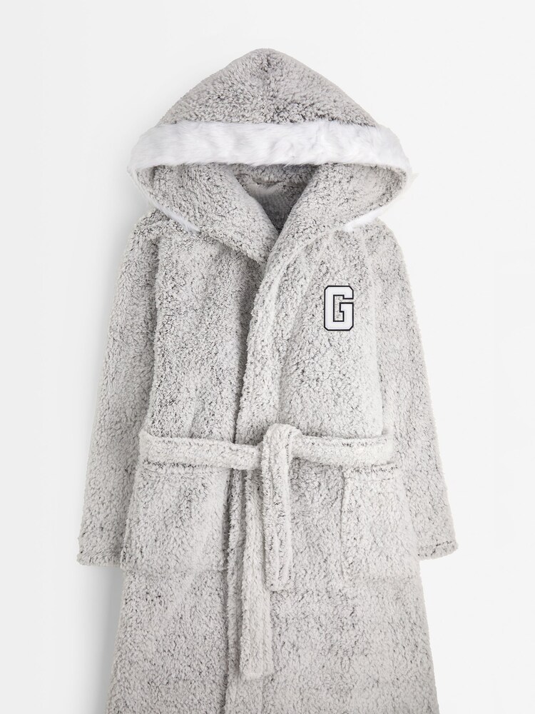 Alphabet Womens Personalised Fleece Robe - Image 1 of 3