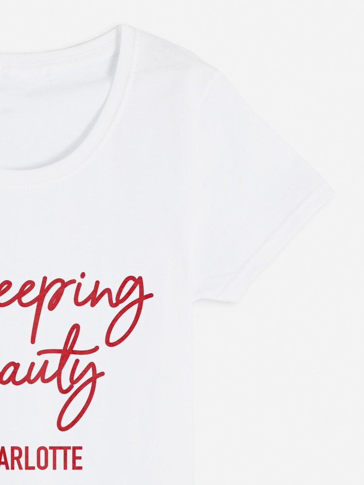 Dollymix Womens Personalised 100% Cotton Pyjama Short Set - Image 2 of 3