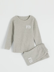 Dollymix Kids Personalised Ribbed Loungewear Set - Image 1 of 3