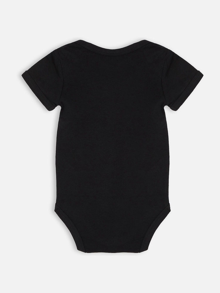 Dollymix Baby Mini Personalised Logo Black Bodysuit - Image 3 of 3