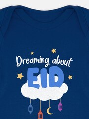 Dollymix Baby Blue Personalised Dreaming About Eid Bodysuit - Image 2 of 3