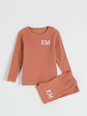 Dollymix Kids Personalised Ribbed Loungewear Set - Image 1 of 3