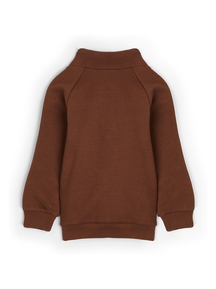 Dollymix Personalised Ribbed Brown Tracksuit - Image 3 of 3
