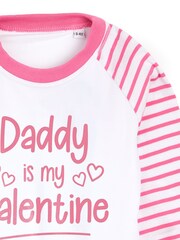 Dollymix Pink Personalised Toddler Little Sweetheart 100% Cotton Pyjamas - Image 2 of 4