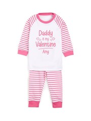 Dollymix Pink Personalised Toddler Little Sweetheart 100% Cotton Pyjamas - Image 4 of 4