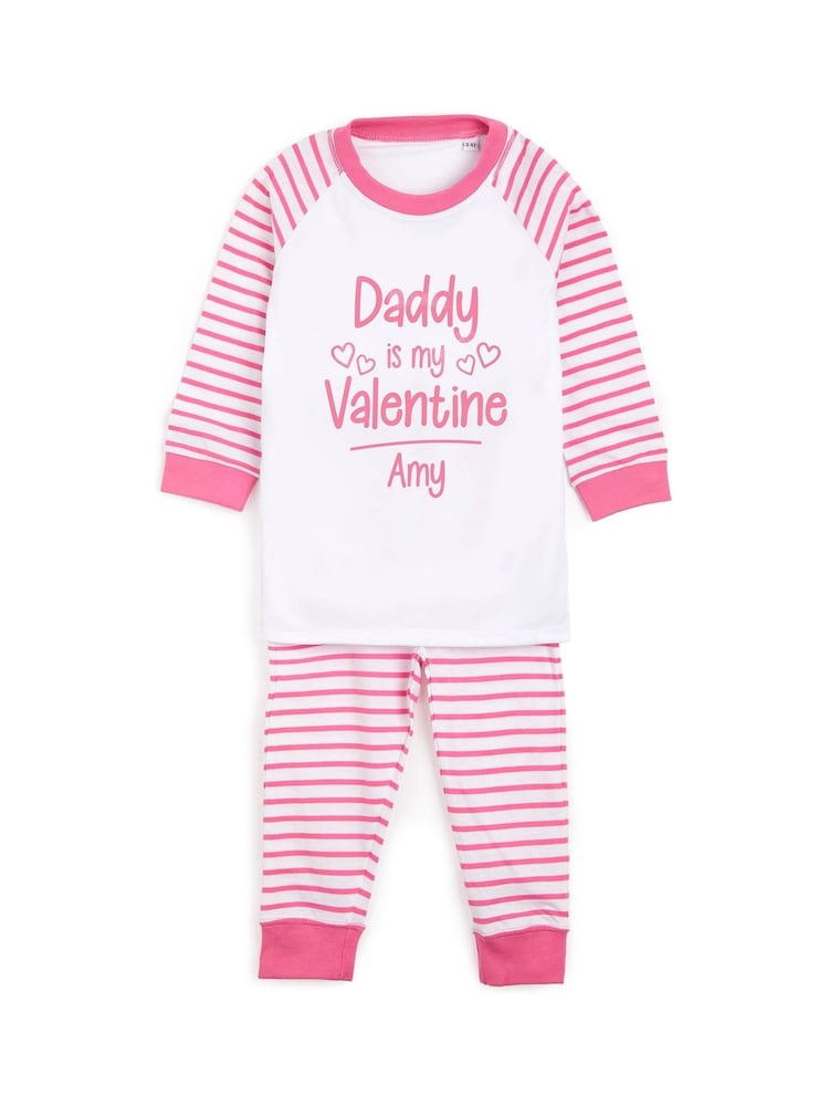 Dollymix Pink Personalised Toddler Little Sweetheart 100% Cotton Pyjamas - Image 4 of 4