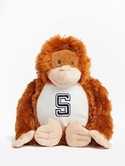 Alphabet Personalised Soft Plush Brown Orangutan - Image 1 of 3