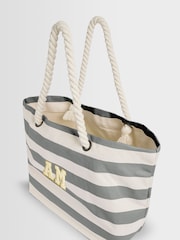 Personalised Small Letter Monogrammed Beach Bag by Alphabet - Image 5 of 5