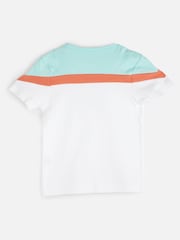 Alphabet Personalised Monogram Colourblock 100% Cotton T-Shirt and Shorts Set - Image 3 of 4