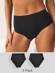 Negro - NVPL Period Knickers 2 Pack - Imagen 1 de 9