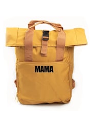 Dollymix Personalised Roll Top Brown Backpack - Image 3 of 3