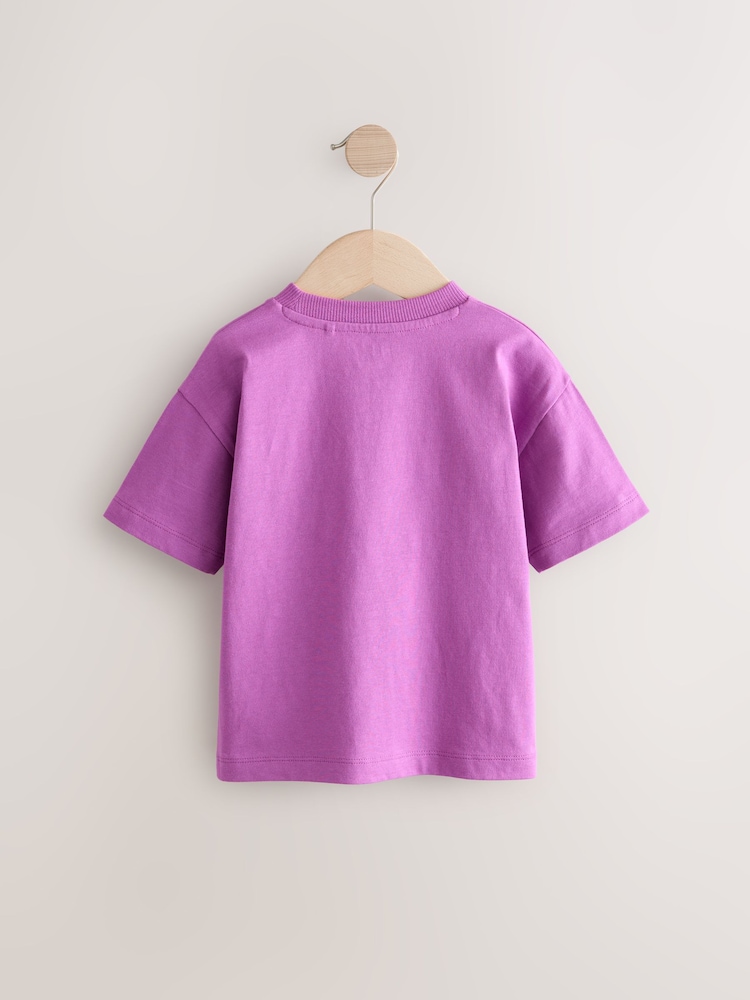 Magenta Pink Slogan Simple Short Sleeve T-Shirt (3mths-7yrs) - Image 2 of 4 Magenta Pink Slogan Simple Short Sleeve T-Shirt (3mths-7yrs) - Image 2 of 4