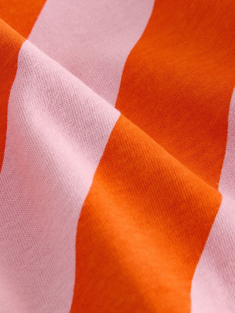 Red/Pink Short Sleeve Stripe T-Shirt (3mths-7yrs) - Image 8 of 8