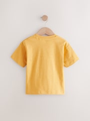 Mustard Yellow Short Sleeve Interactive Appliqué T-Shirt (3mths-7yrs) - Image 2 of 5