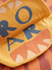 Mustard Yellow Short Sleeve Interactive Appliqué T-Shirt (3mths-7yrs) - Image 4 of 5