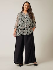 Evans Boem Negru Bluze With Vest Insert - Image 3 of 6