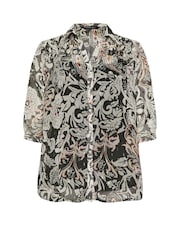 Evans Boem Negru Bluze With Vest Insert - Image 6 of 6