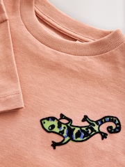 Rust Brown 100% Cotton Short Sleeve Back Print T-Shirt (3mths-7yrs) - Image 8 of 8
