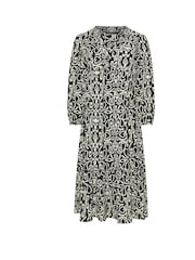 Evans Damask Print Black Dress - Image 5 of 5