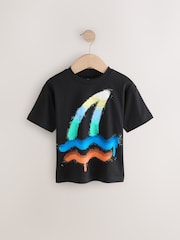 Black Shark 100% Cotton Short Sleeve Graphic Print T-Shirt (3mths-8yrs) - Image 1 of 4