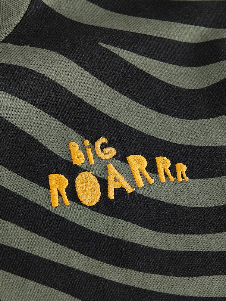 Khaki Green Animal Print Short Sleeve All-Over Print T-Shirt (3mths-7yrs) - Image 8 of 8