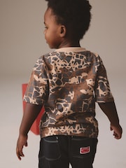 Blue/Black Snake Print Short Sleeve All-Over Print T-Shirt (3mths-7yrs) - Image 3 of 7