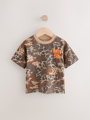 Blue/Black Snake Print Short Sleeve All-Over Print T-Shirt (3mths-7yrs) - Image 4 of 7