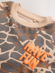 Blue/Black Snake Print Short Sleeve All-Over Print T-Shirt (3mths-7yrs) - Image 7 of 7