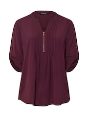 Evans Zip Pintuck Shirt - Image 6 of 6