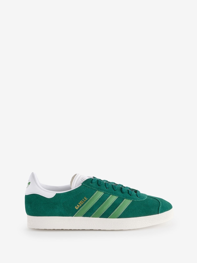 adidas Originals Light Green Gazelle Trainers - Image 1 of 9