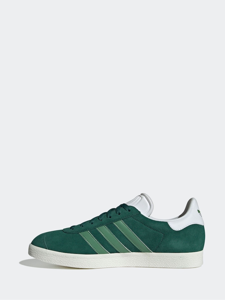 adidas Originals Light Green Gazelle Trainers - Image 2 of 9
