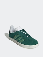 adidas Originals Light Green Gazelle Trainers - Image 3 of 9