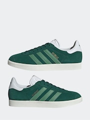 adidas Originals Light Green Gazelle Trainers - Image 5 of 9