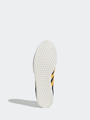 adidas Originals Navy/Yellow Gazelle Trainers - Image 6 of 8