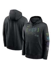 Fanatics MLB Tampa Bay Rays City Connect Club Fleece Black Hoodie - Image 1 of 3