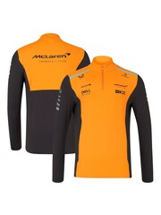 Fanatics Orange F1 McLaren 2024 Quarter Zip Midlayer Top - Image 1 of 3