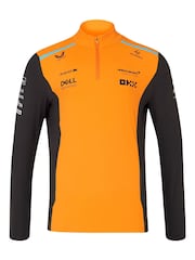 Fanatics Orange F1 McLaren 2024 Quarter Zip Midlayer Top - Image 2 of 3