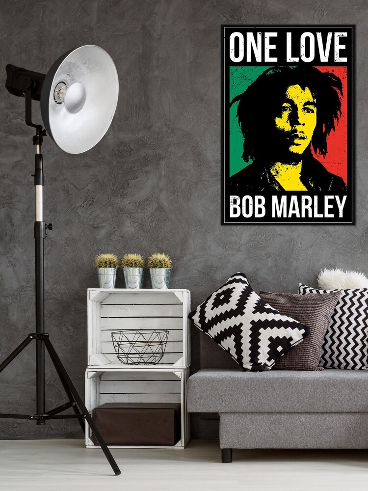 Pyramid International Black Bob Marley One Love Framed Maxi Poster - Image 1 of 3