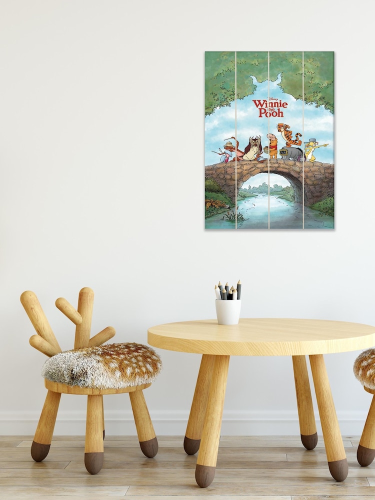 Pyramid International Green Winnie The Pooh Wooden Wall Art - Image 1 of 3