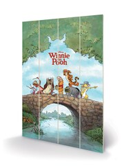 Pyramid International Green Winnie The Pooh Wooden Wall Art - Image 3 of 3