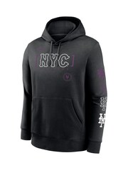 Fanatics MLB New York Mets City Connect Club Fleece Black Hoodie - Image 2 of 3