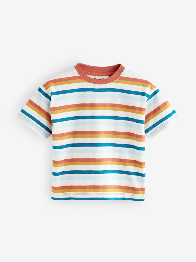 Orange - Short Sleeve Textured T-Shirts 3 Pack (3mths-7yrs) - Bild 2 von 8 Orange - Short Sleeve Textured T-Shirts 3 Pack (3mths-7yrs) - Bild 2 von 8