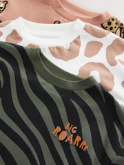 Multi Short Sleeve T-Shirts 3 Pack (3mths-7yrs) - Image 2 of 3