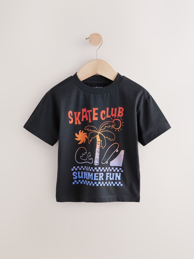 Mid Orange Short Sleeve T-Shirts 3 Pack (3mths-7yrs) - Image 4 of 7